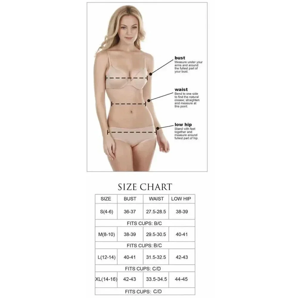 LARGE Paramour 635005‎ by Felina Captivate Bikini Panty Lake Blue NWT